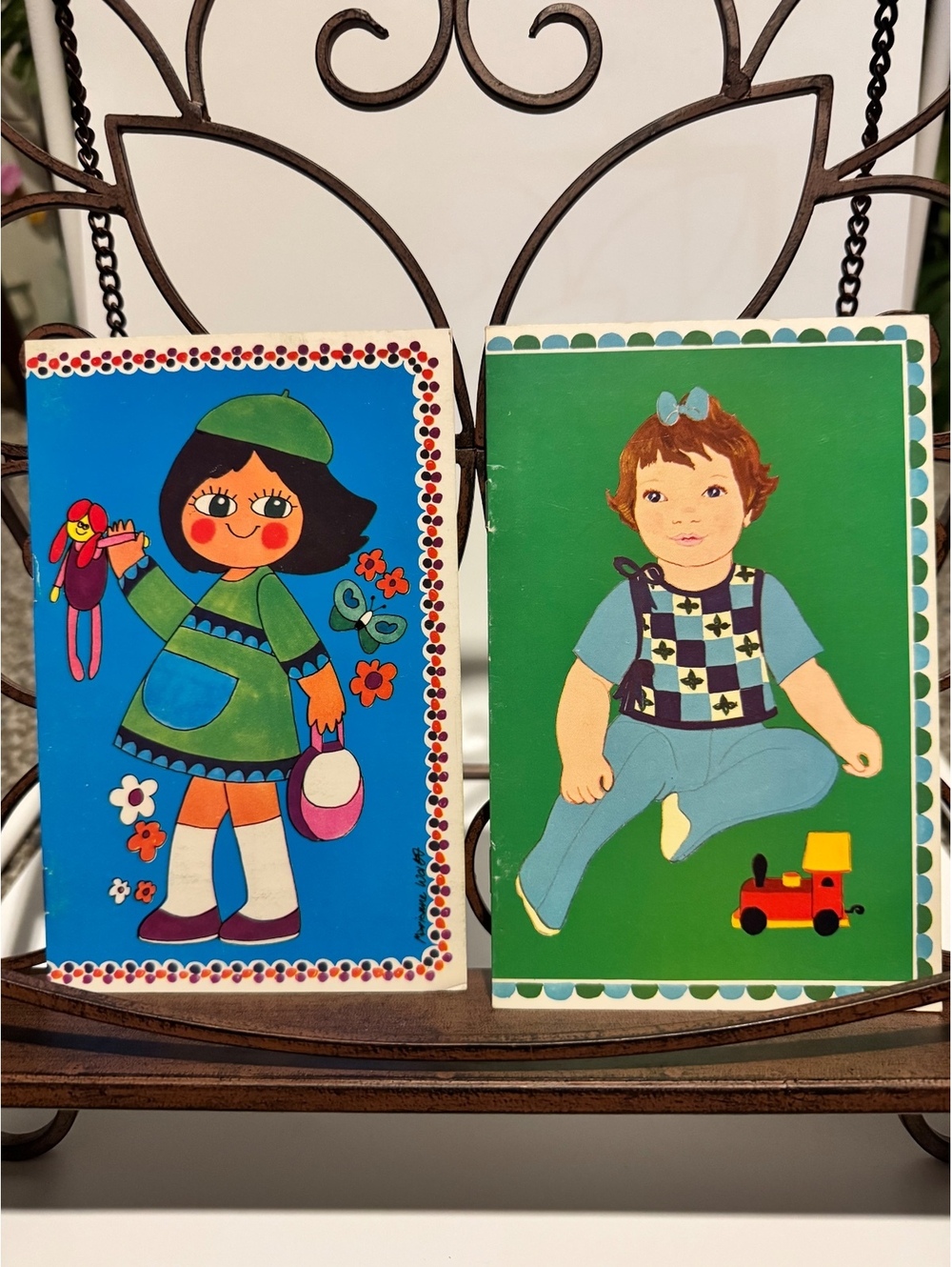 Vintage 1977 Carlsen Paper Dolls with Outfits - Classic Scandinavian Design